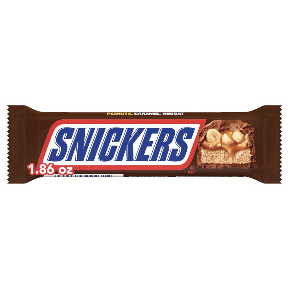 SNICKERS Milk Chocolate Candy Bar, NFL Football Snacks, 1.9 Ounce