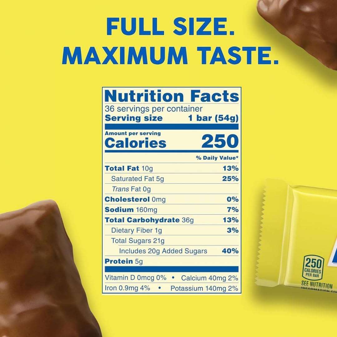 Butterfinger Full Size Candy Bars, Crispety crunchety peanut buttery Candy, 1.9 oz Bars, 9 Pack, Individually Wrapped