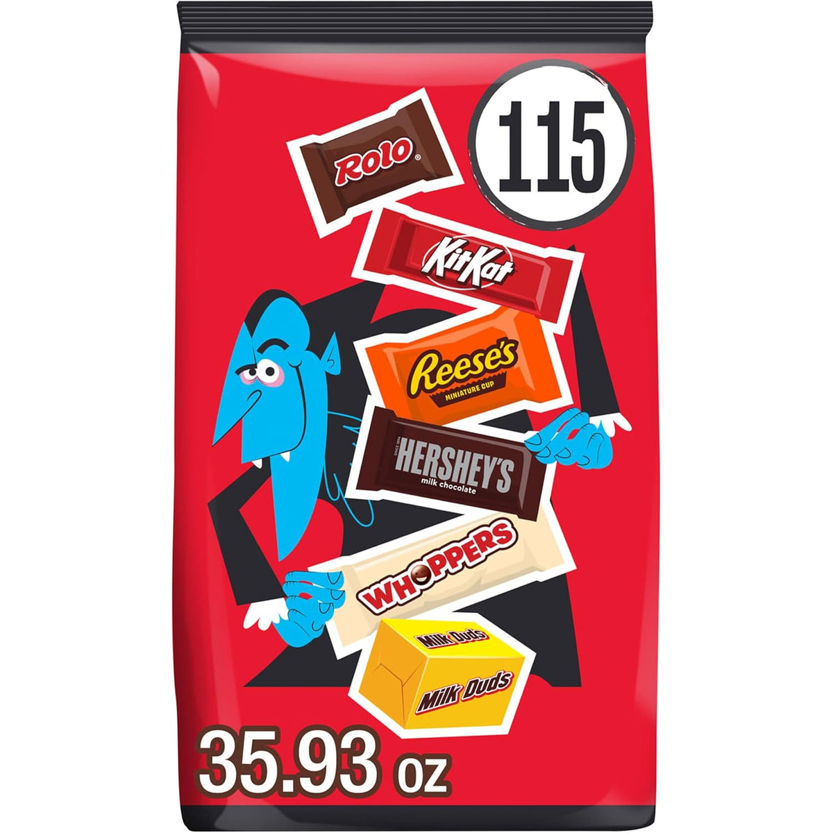 Hershey's Assorted Chocolate Halloween Candy Bulk Variety Pack, 35.93 oz