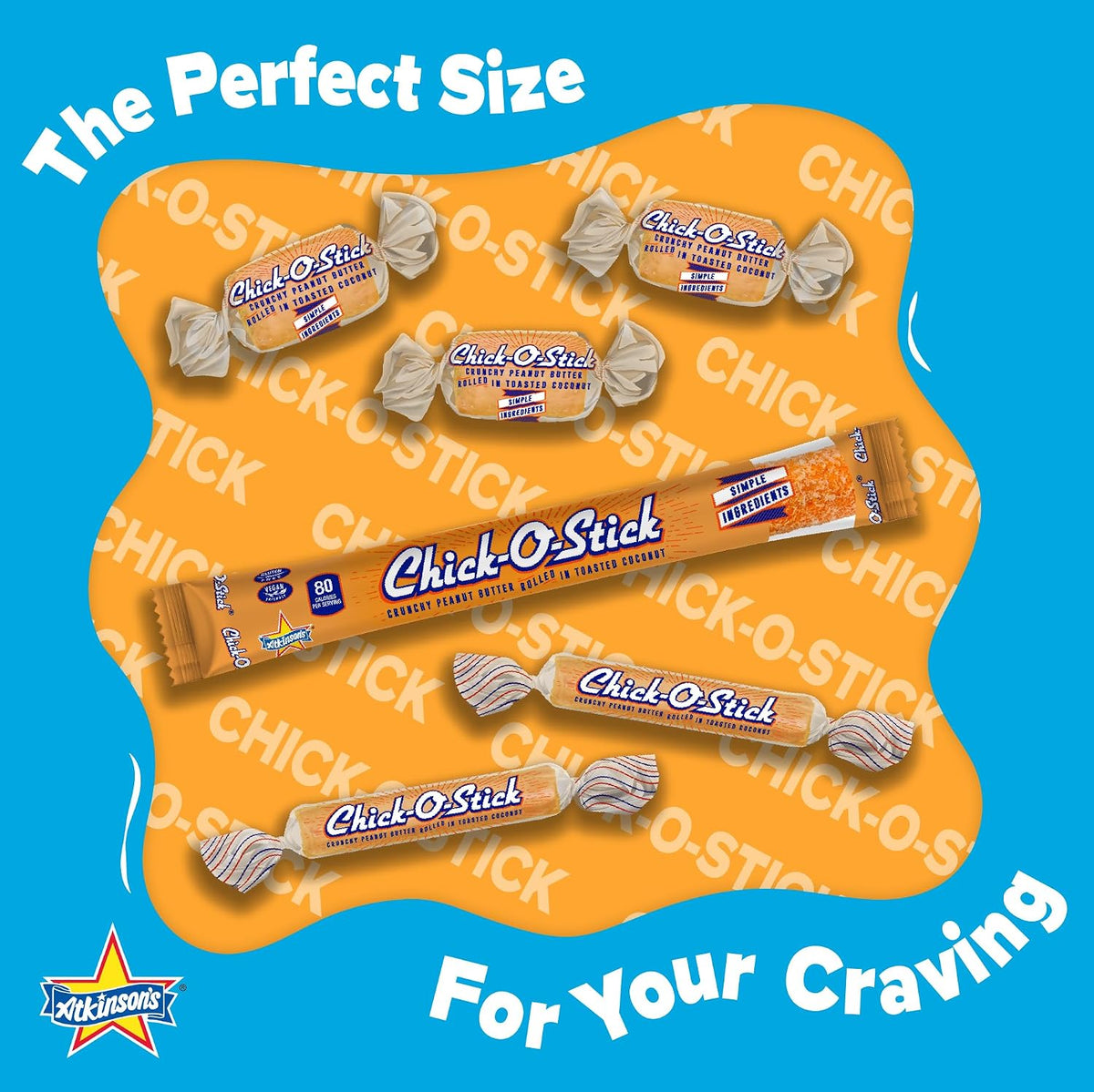 Chick O Stick Candy Bars | 8 Pack | Crunchy Peanut Butter Rolled In Toast Coconut | Peanut Butter Candy | .7 oz Bars | Pack of 8 Bars by Payless Shop