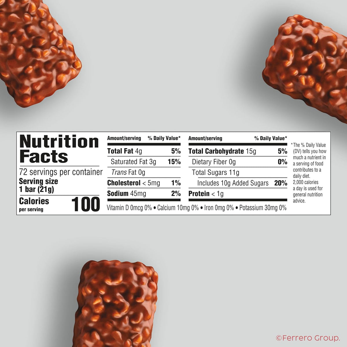 100 Grand Fun Size Chocolate Candy Bars, Milk Chocolate, Caramel, 10 Oz