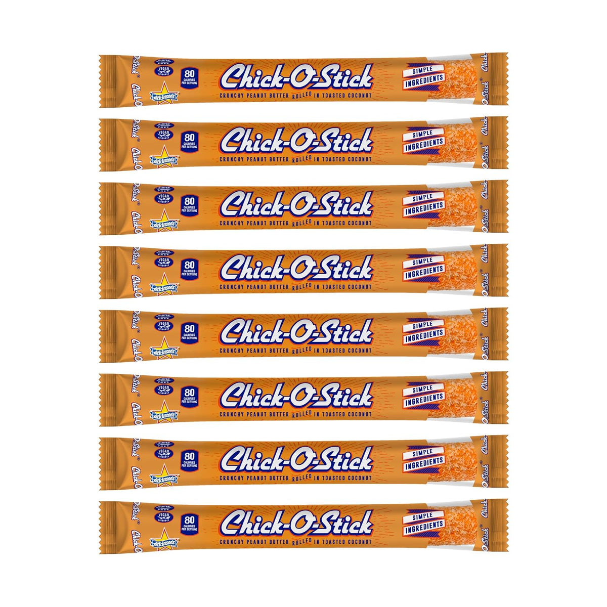 Chick O Stick Candy Bars | 8 Pack | Crunchy Peanut Butter Rolled In Toast Coconut | Peanut Butter Candy | .7 oz Bars | Pack of 8 Bars by Payless Shop