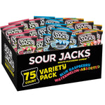 Sour Jacks Sour Gummy Wedges Variety Pack, Gluten Free, 0.5 oz, 75 Ct